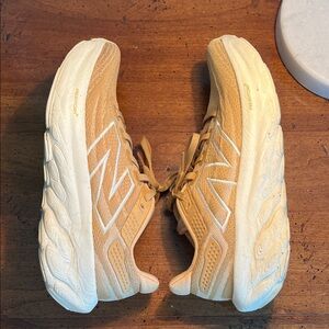 New Balance 1080 Fresh Foam Cream and Tan Sneakers